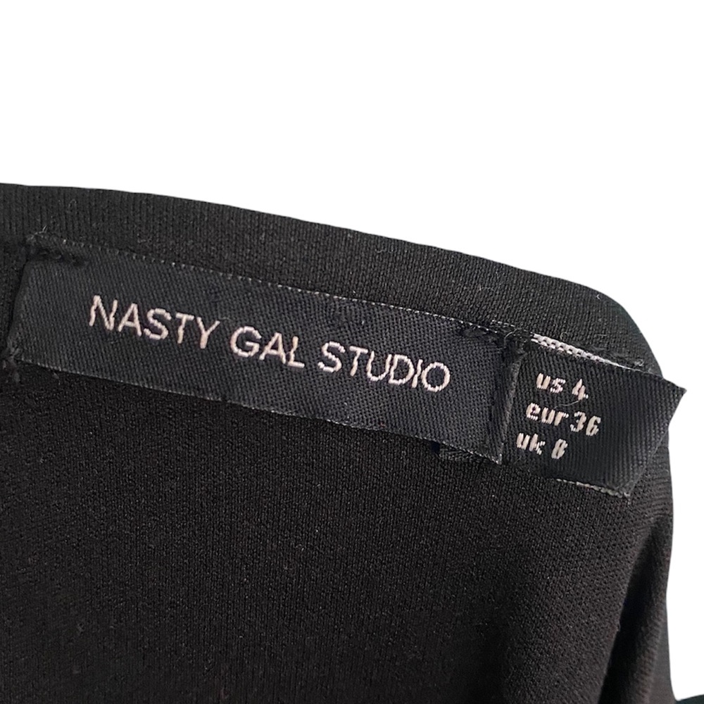 Nasty Gal studio beaded jumpsuit long sleeve sz-4 - Picture 6 of 6